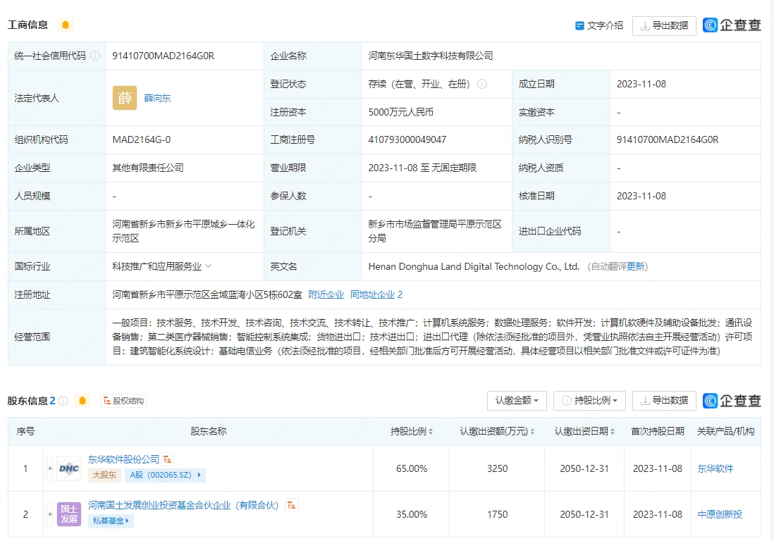 东华软件斥资5000万布局数字科技，剑指计算机软硬件批发市场